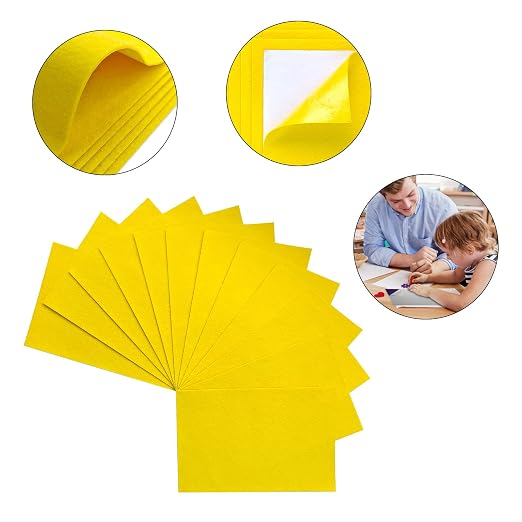 Jtnohx Self Adhesive Felt Sheets, 12 Pieces Felt Fabric
