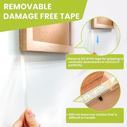 Double Sided Tape Heavy Duty, Removable Nano Double Sided Adhesive Tape