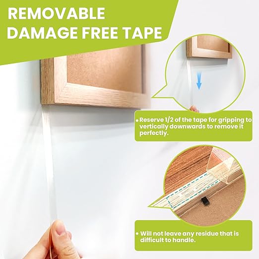 Double Sided Tape Heavy Duty, Removable Nano Double Sided Adhesive Tape