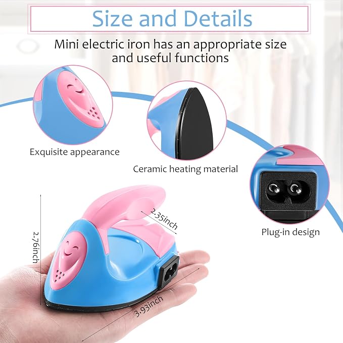 Honoson Mini Craft Iron Mini Heat Press Small Iron 3.93 x 2.36 x 2.76 in