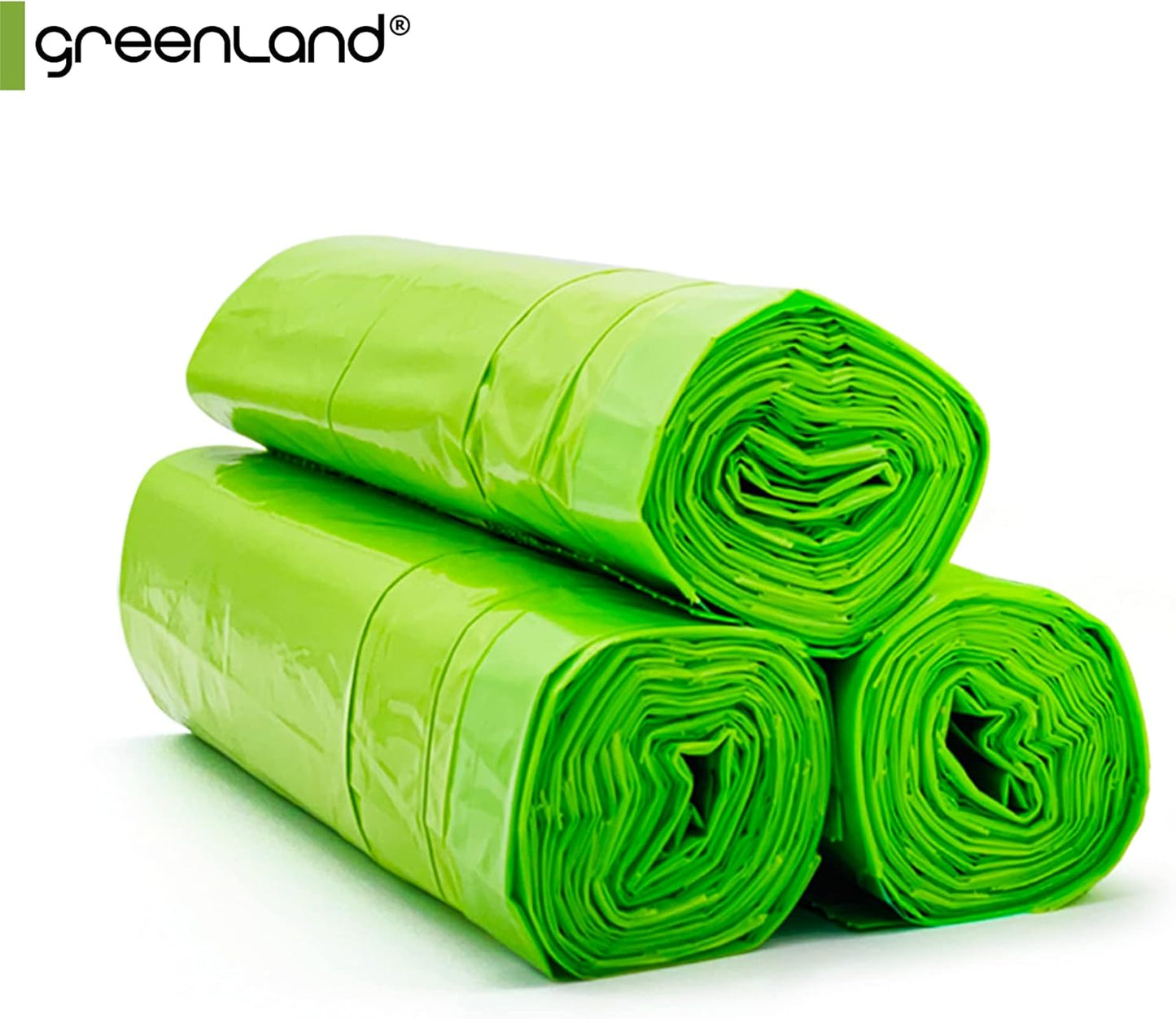 Greenland Biodegradable 60 Trash Bags Compatible with Simplehuman (Code G, 60 Bags, 8 Gallons) & IKEA Mjösa 8 Gallon Pedal Bin