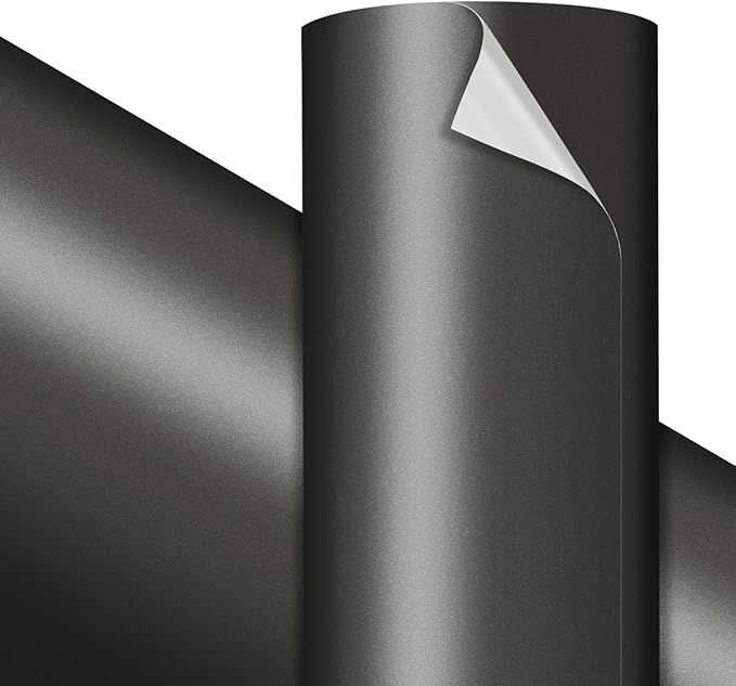 VViViD Premium Matte Metallic Charcoal Grey Craft Vinyl Roll 1ft x 5ft –