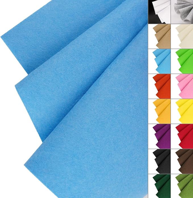 IONTACH 36" X 36" Stiff Felt Fabric 1.2mm Thick | Felt Sheet