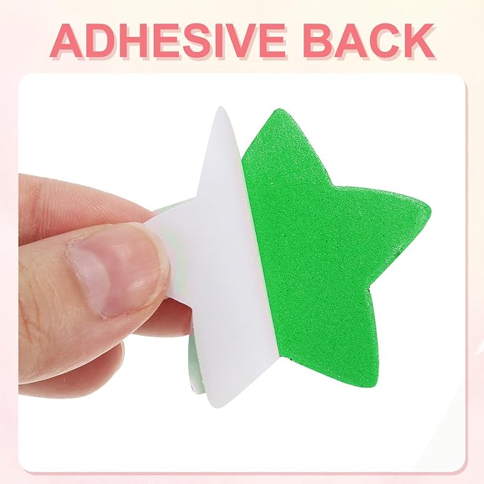 PATIKIL 1.8"x1.8" Star Foam Stickers