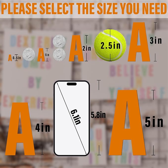 Letter Stickers, Mailbox Numbers, 2 Inch Waterproof Vinyl Alphabet | 2 Inch