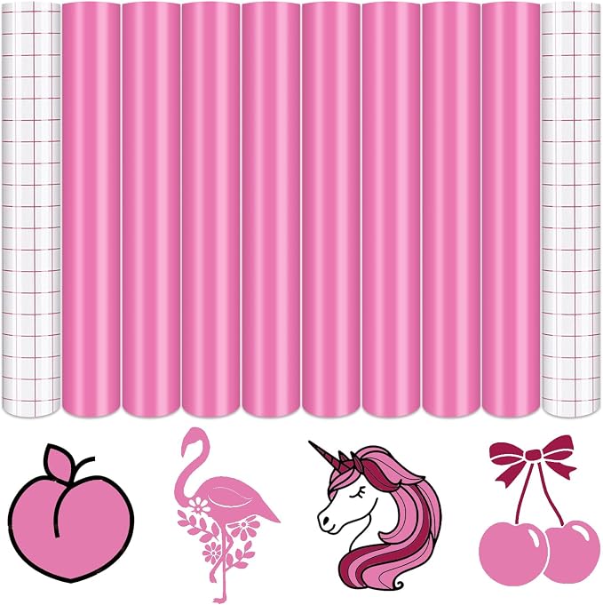Tintnut Lavander Rose Permanent Vinyl 8 Sheets 12''x10'' Adhesive Vinyl | Solid