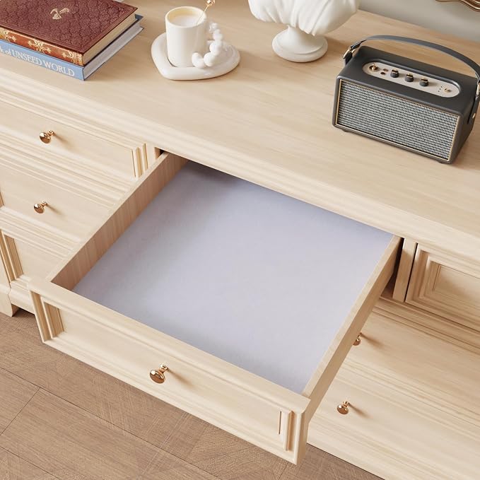 CRE8TIVE 12"x80" Cold White Wallpaper Velvet Drawer Liners
