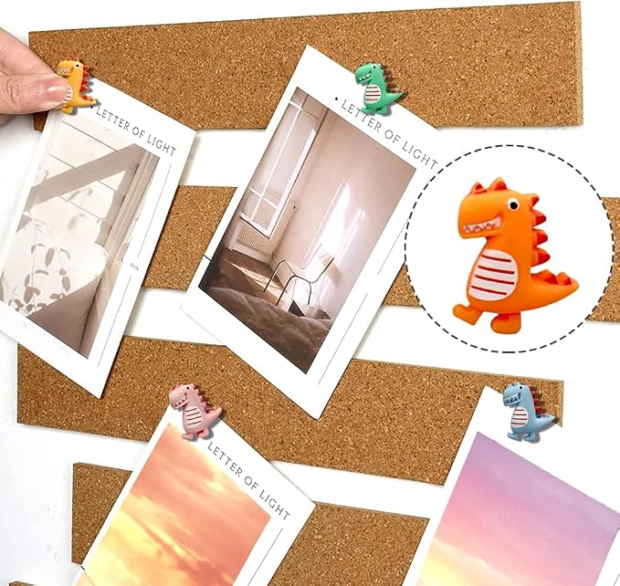 30 pcs Cute Dinosaur Decorative Push Pin Animal Thumbtack Photo Memo Note