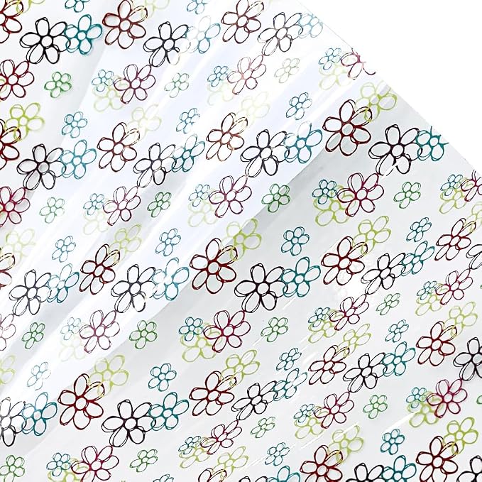ONEART | Printed TPU Jelly Faux Leather 12 x 53 inches Transparent Clear Jelly