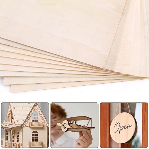 24 Pack Basswood Sheets 1/8, 3 mm Basswood