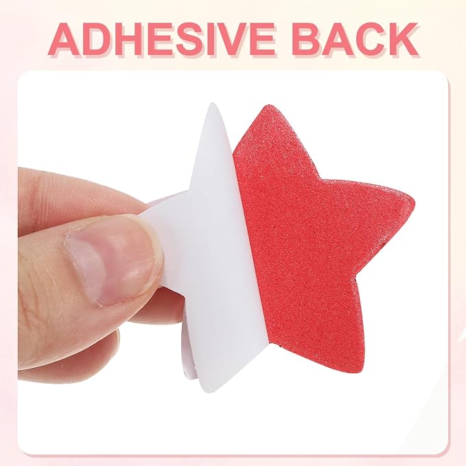 PATIKIL 1.8"x1.8" Star Foam Stickers