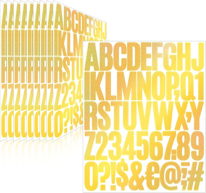 Letter Stickers, Mailbox Numbers, 2 Inch Waterproof Vinyl Alphabet | 2 Inch