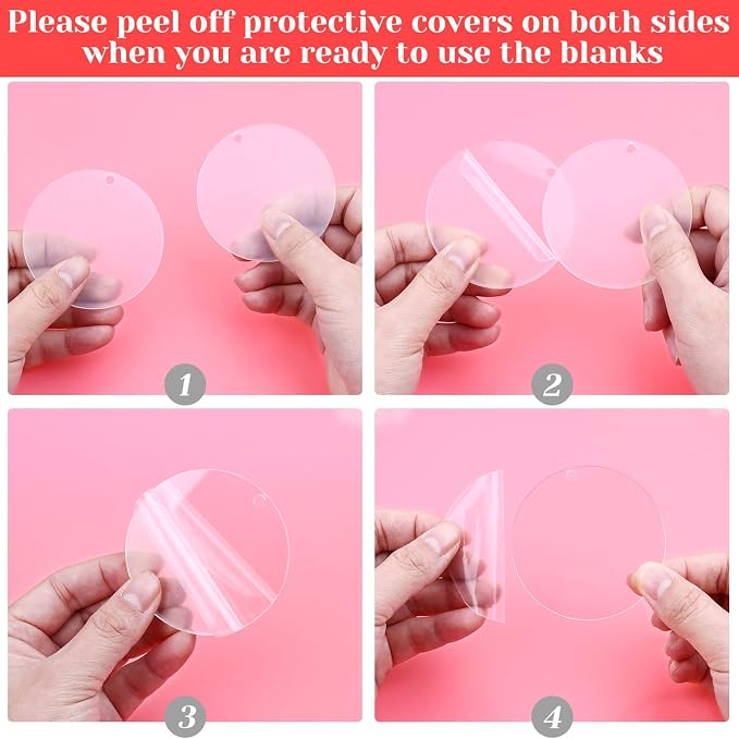 Audab Acrylic Keychain Blanks