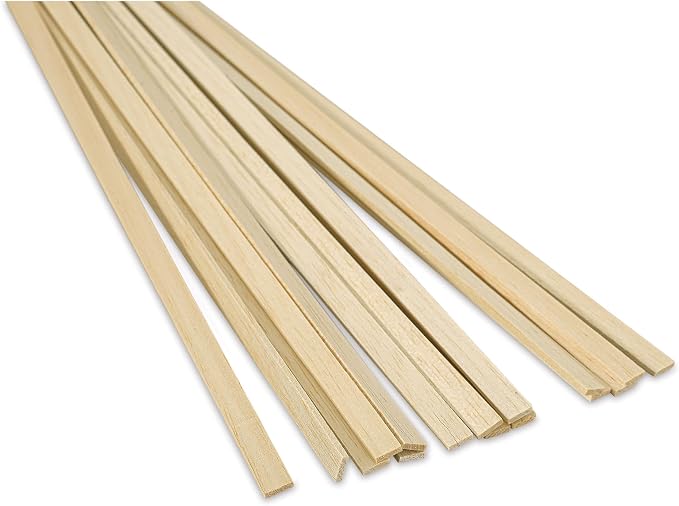 Balsa Wood 1/8 X 1/2 X 36in