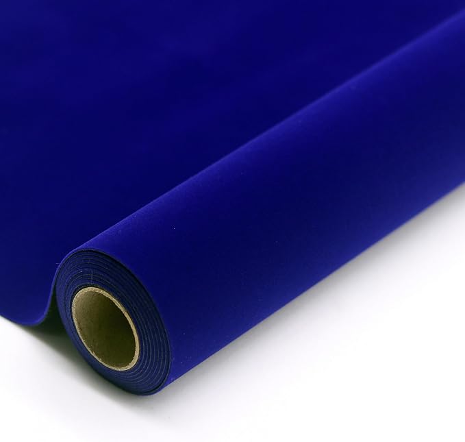 Blue Large Size Self Adhesive Soft Velvet Drawer Liner DIY Fabric Felt Liner