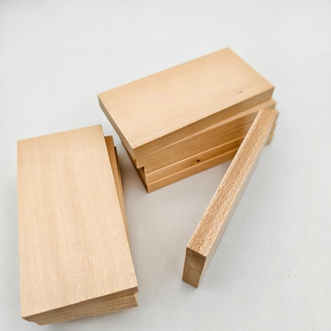 10PCS Unfinished Basswood Blocks