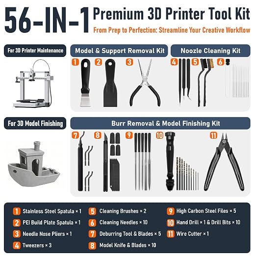 3D Printer Tools Kit, Quality 3D Printing Tool Kit