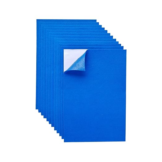 Jtnohx Self Adhesive Felt Sheets, 12 Pieces Felt Fabric
