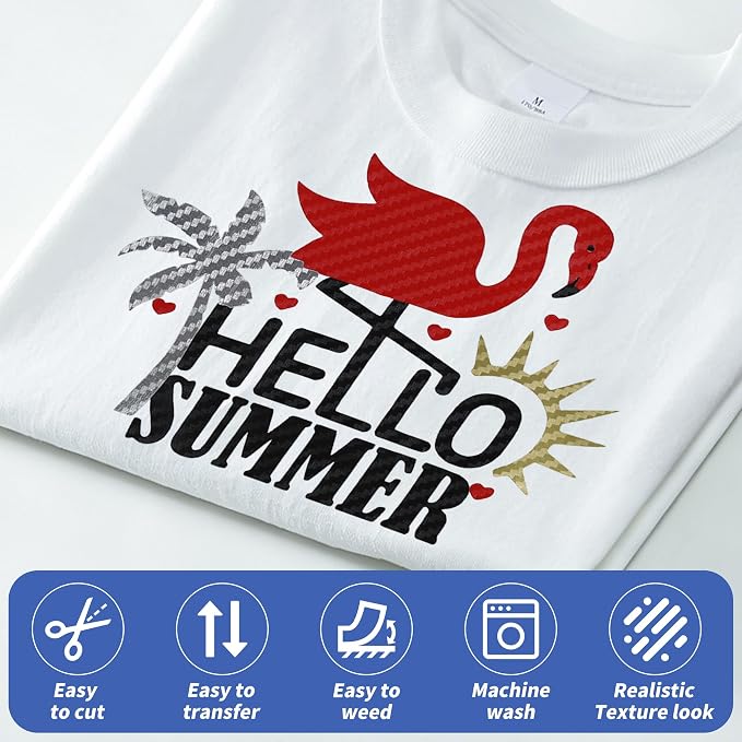 guangyintong Heat Transfer Vinyl Carbon Red HTV Rolls, HTV Vinyl