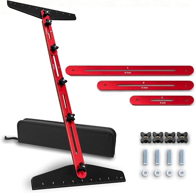 Stair Tread Template Tool, 8-60 inches Solid Aluminum Stair Tread Jig
