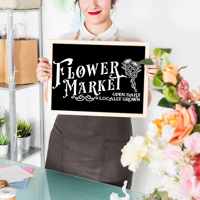 Farmhouse Stencils for Painting on Wood Kitchen Paint Stencils Flower Farm