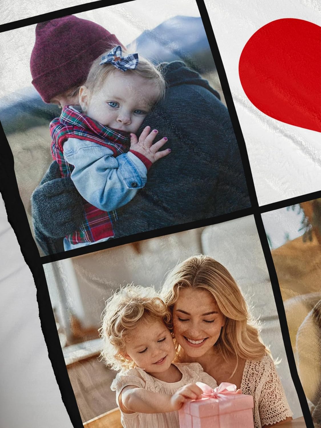 Personalized Mothers Day Blanket Gifts for Mom Custom Flannel Blankets with Photos Pictures Text， Customized Mother's Day Birthday Best Gift for Mom Grandma Wife, 60 * 80in