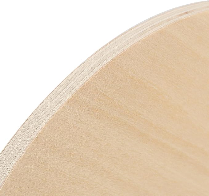 SHEUTSAN 24 PCS 6 x 6 Inch Blank Wood Circles, 1/4 Inch Thick Unfinished Wood