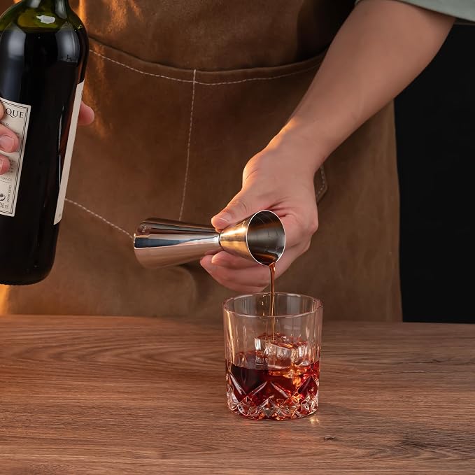 Briout Jigger for Bartending, Double Cocktail Jigger Japanese Premium 304 Food