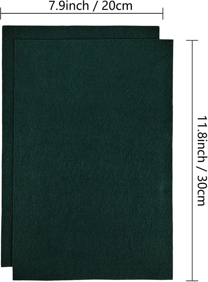 Jtnohx Color Felt, Soft Felt Sheets, 1.4mm Thick 8"x12" Handicraft Felt Fabrics