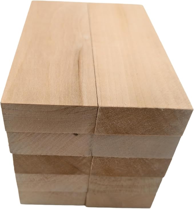 10PCS Basswood Carving Blocks, Whittling Wood Carving Kit, Unfinished Wooden