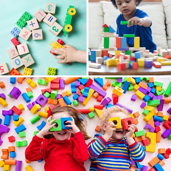 MUXGOA Unfinished Wooden Cubes, 1 Inch Wood Square Blocks