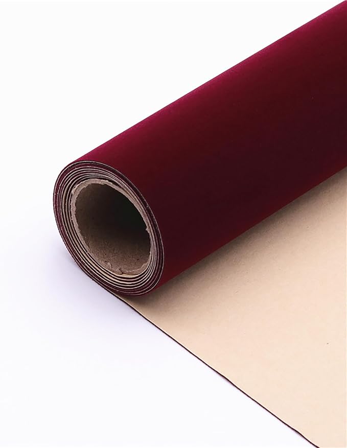 Self Adhesive Sheets Peel and Stick Velvet Flock Soft Velvet Drawer Liner DIY