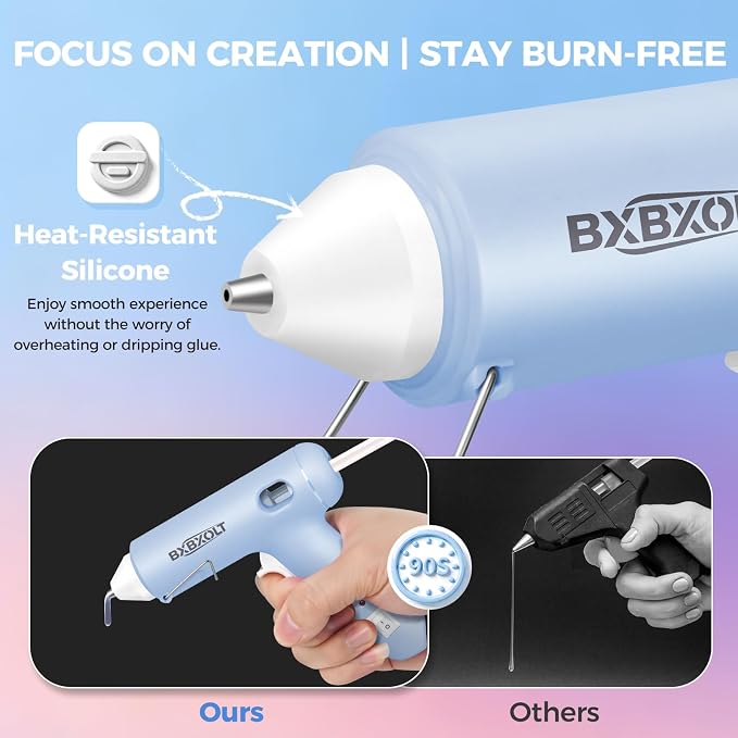 Mini Hot Glue Gun Set with 30 Glue Sticks, Fast Preheating Hot Melt