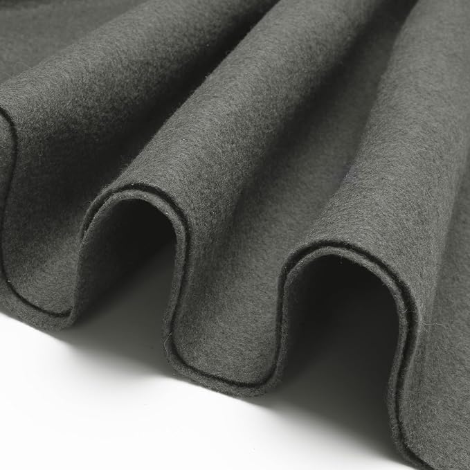 Dark Gray Fabric Sheet 36" X 36", 1.4mm Thick Large Soft Durable Flexible Craft