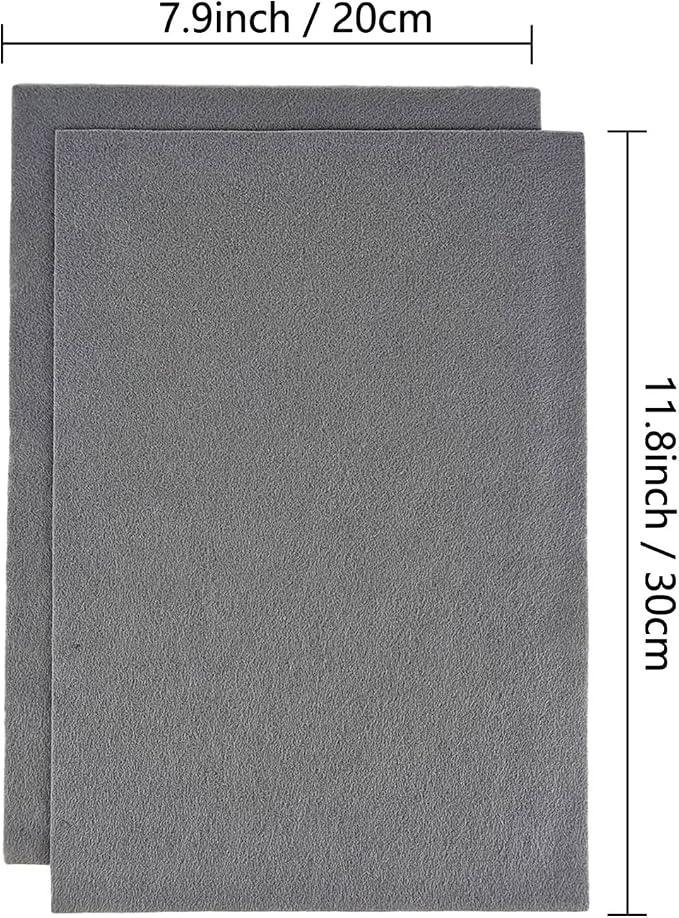 Jtnohx Color Felt, Soft Felt Sheets, 1.4mm Thick 8"x12" Handicraft Felt Fabrics