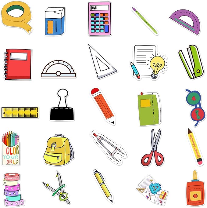 Back to School Stationery Set Sticker