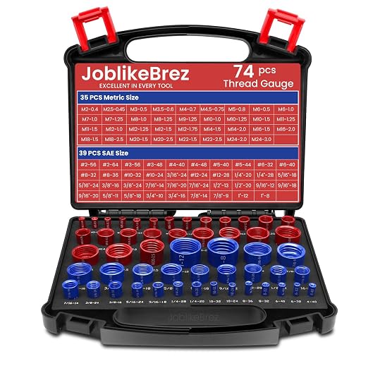 Thread Checker, 39 Inch & 35 Metric Box Set Thread Gauge, Thread Checker