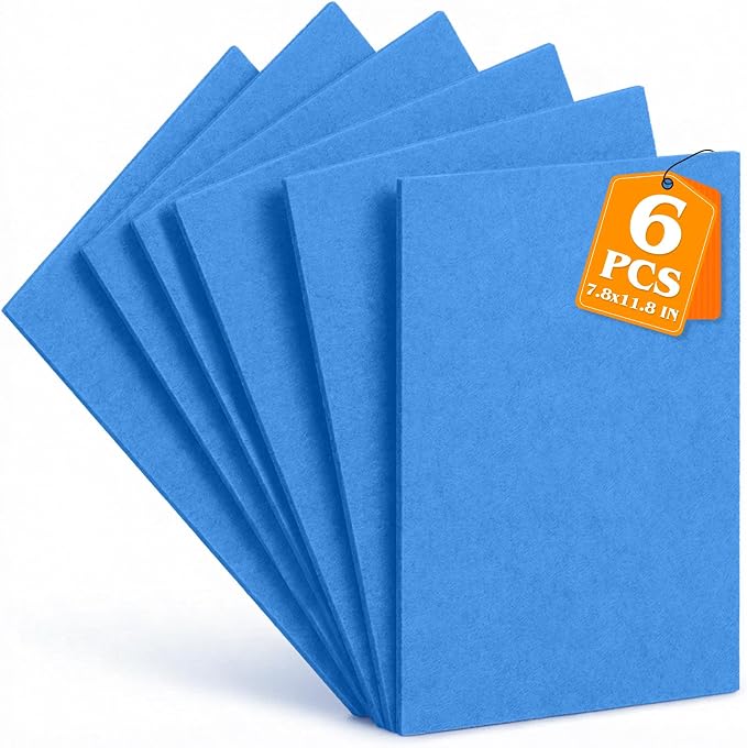 Sky Blue Stiff Felt Sheets 2mm Thick