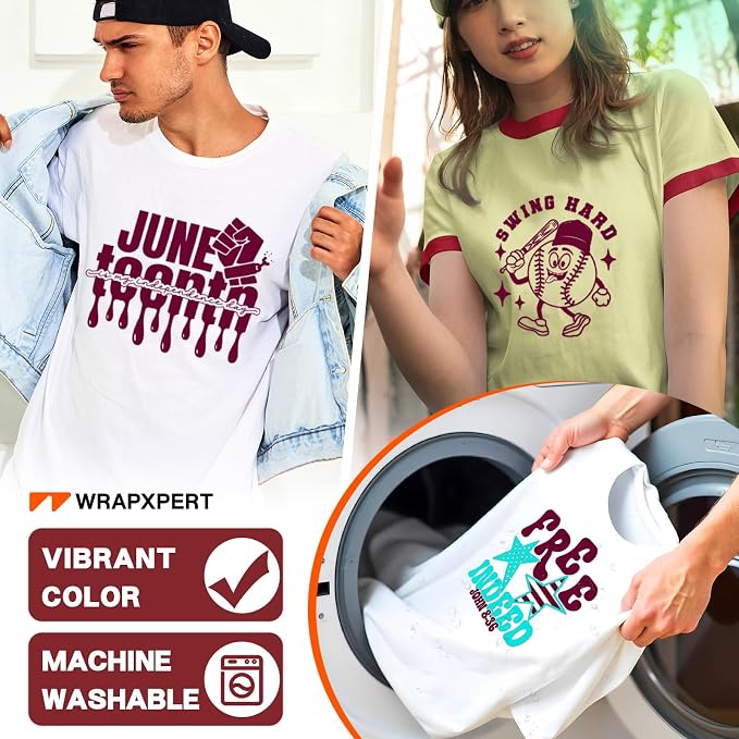 WRAPXPERT Maroon HTV Vinyl Roll-12 x35ft Iron On Vinyl