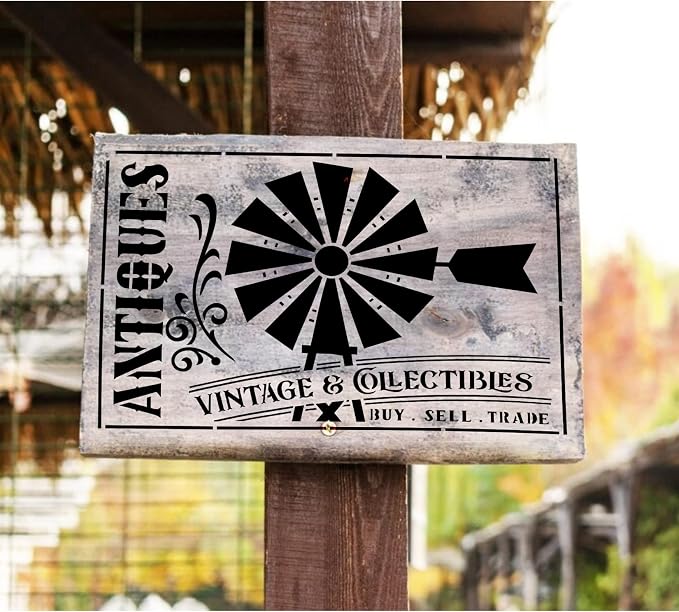Farmhouse Stencils for Painting on Wood Kitchen Paint Stencils Flower Farm