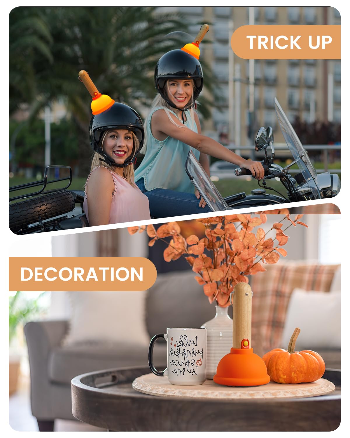 Amaredom Plunger Night Light, Cute Plunger Lamp, Wooden Bar Silicone Funny Nightlight, Rechargeable LED Funny Flashlight with 30 Minutes Timer & One Button Control, Bedroom, Washroom, Living Room