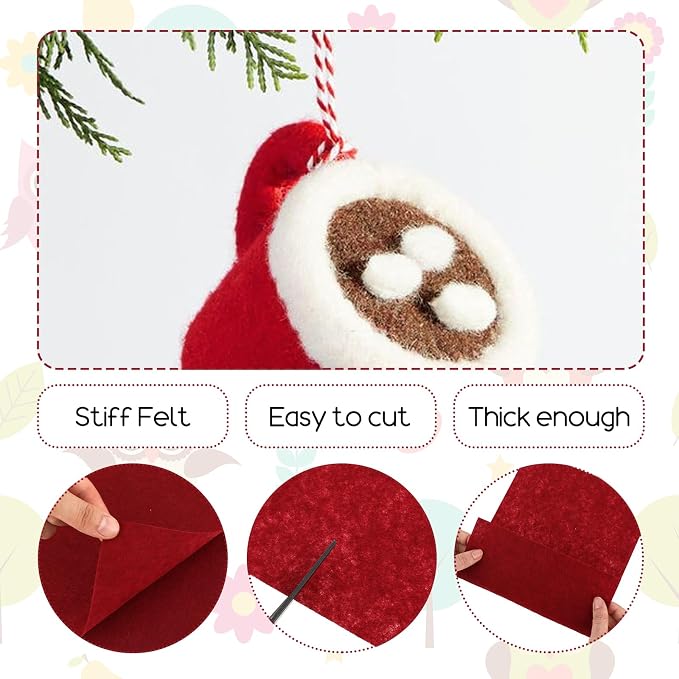 10Pcs Felt Sheets Fabric