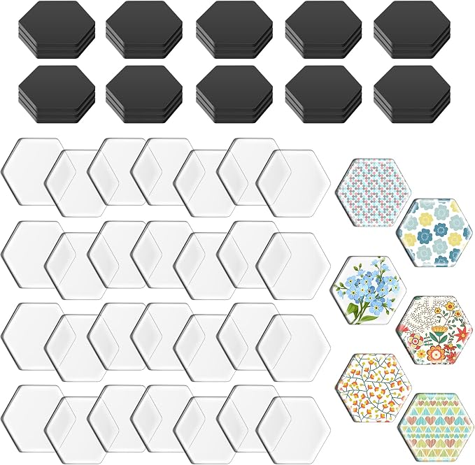 72 Pieces Round Craft Magnets Glass Ceramic Ferrite Magnet