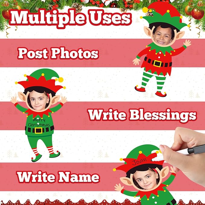 48 Set Christmas Elf Cutouts