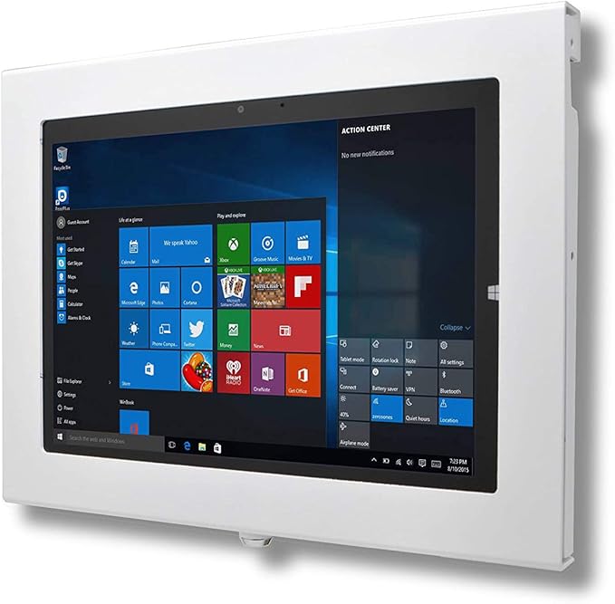 TABcare Locking Anti-Theft Metal Case for Samsung Galaxy TAB A8 10.5" Tablet for Kiosk, POS, Store, Show Display, Time Clock (TAB A8 10.5, White)