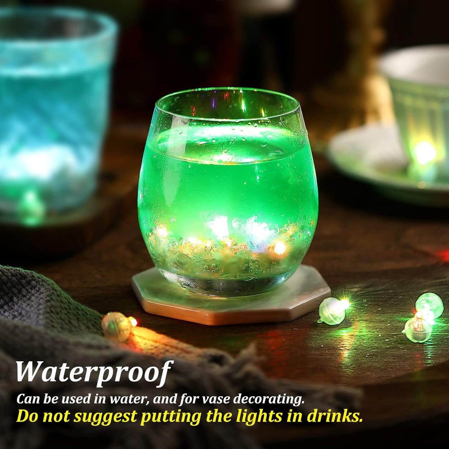 ZGWJ 200PCs Mini Led Lights,Led Balloons for Party Decorations Neon Party Paper Lantern Easter Eggs Birthday Party Wedding Halloween Christmas Decoration