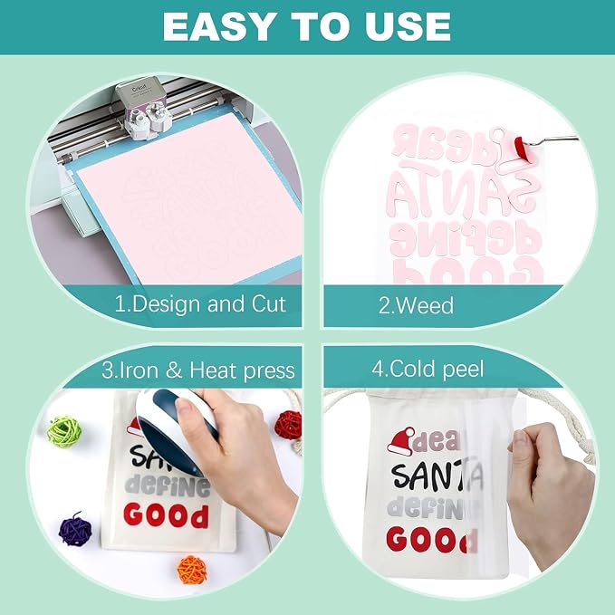 HTVRONT HTV Heat Transfer Vinyl Bundle