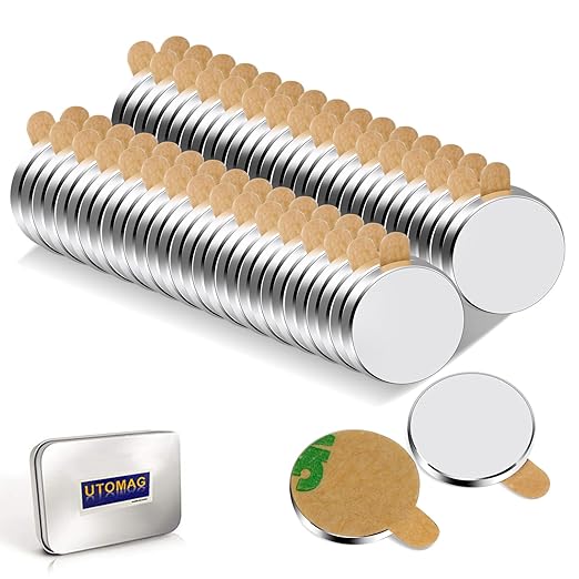 UTOMAG 60 Pcs Mini Round Neodymium Magnets
