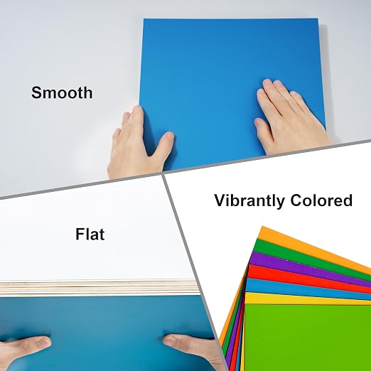7 Pack Colored Plywood Sheets, Rolling Paint Process