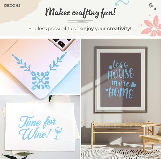 VViViD DECO65 Matte Pastel Ice Blue Permanent Adhesive Craft Vinyl